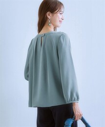 7days Life Styling | 前後２ＷＡＹゴールドボタンブラウス（しわになりにくい・UVカット・タンブル乾燥OK）(シャツ/ブラウス)
