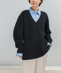 URBAN RESEARCH ROSSO WOMEN | アルパカ混カーブスリーブVネックプルオーバー(ニット/セーター)