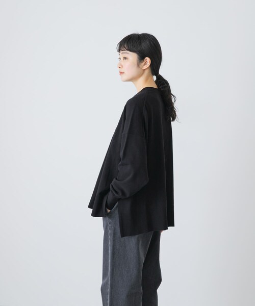 かぐれ（カグレ）の「ハイツイストコットンワイドカーディガン（カーディガン/ボレロ・レディース・GRAY/RED/BLACK・Free）」の21枚目の写真