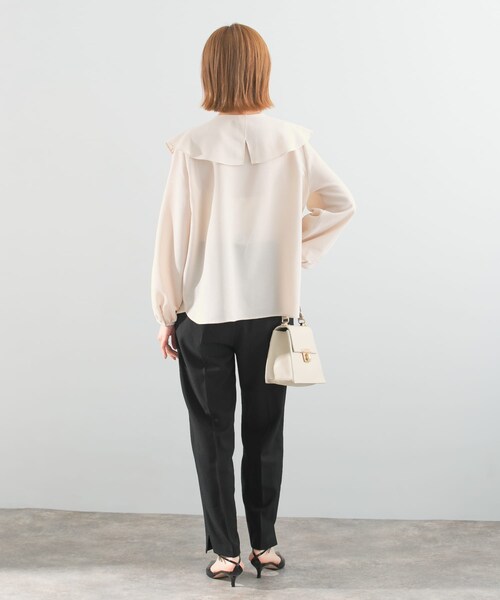 URBAN RESEARCH ROSSO（アーバンリサーチロッソ）の「楊柳フリルブラウス（シャツ/ブラウス・レディース・blue/white/beige・FREE）」の16枚目の写真