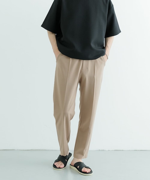 ITEMS URBANRESEARCH(アイテムズ アーバンリサーチ)の「『セットアップ対応』ウォッシャブル×クールタッチTRテーパードパンツ(その他パンツ・メンズ・BLK/BEG/GRY/CHK・S/M/L)」の3枚目の写真