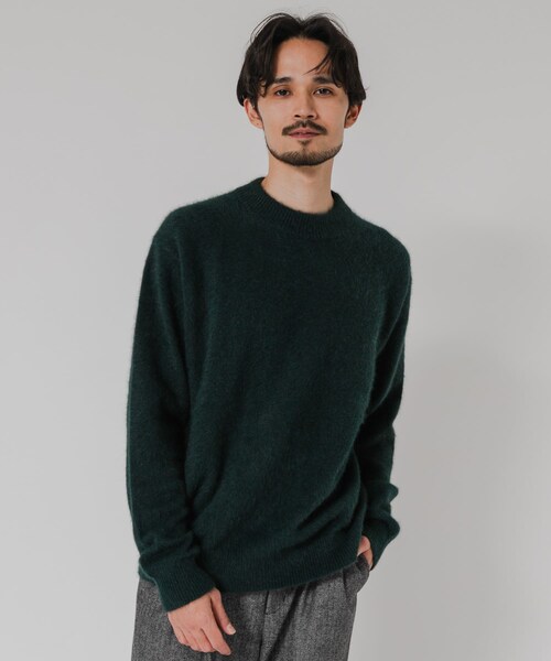 URBAN RESEARCH（アーバンリサーチ）の「FOX CASHMERE CREW-NECK KNIT（ニット/セーター・メンズ・GREGE/D GREEN/BROWN/GRAY・M/L）」の4枚目の写真