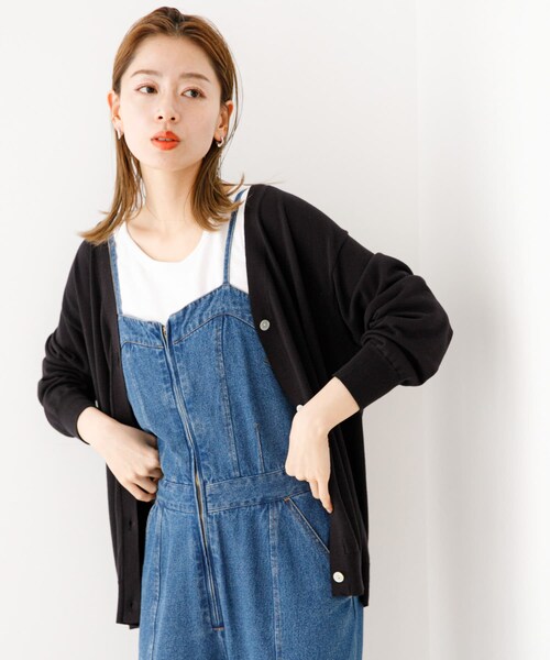 URBAN RESEARCH Sonny Label（アーバンリサーチサニーレーベル）の「『接触冷感/UVカット』クールミストカーディガン（カーディガン/ボレロ・レディース・L.グレー/オフ/ミント/ブラック・FREE）」の15枚目の写真