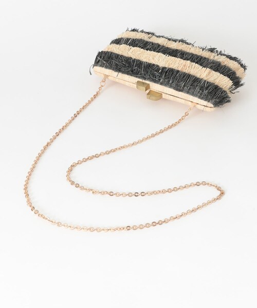 KBF（ケイビーエフ）の「LARONE　クラッチBAG∴（クラッチバッグ・レディース・BLACK/WHITE・one）」の7枚目の写真