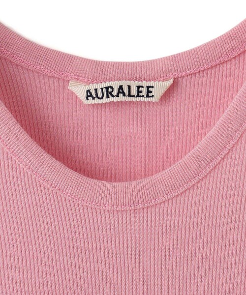 ADAM ET ROPE'(アダムエロペ)の「【J'aDoRe限定】【AURALEE(オーラリー)】WOOL SILK SOFT RIB TANK(タンクトップ・レディース・ピンク/ブラック・1)」の8枚目の写真