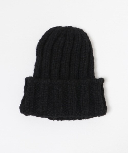 ITEMS URBANRESEARCH（アイテムズ アーバンリサーチ）の「リブニットビーニー（ニットキャップ/ビーニー・レディース・GREGE/BLK/GRY・-）」の4枚目の写真