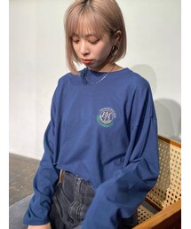 EMODA | エンブレムロゴロングTシャツ(Tシャツ/カットソー)