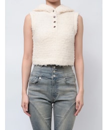 EMODA | シャギーフードニットタンクトップ(ニット/セーター)