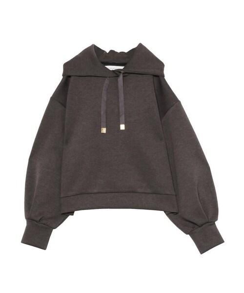 LAGUNAMOON（ラグナムーン）の「ショートスリットパーカー（パーカー・レディース・チャコールグレー/ピンク/ミントグリーン/ライトグレー・F）」の2枚目の写真