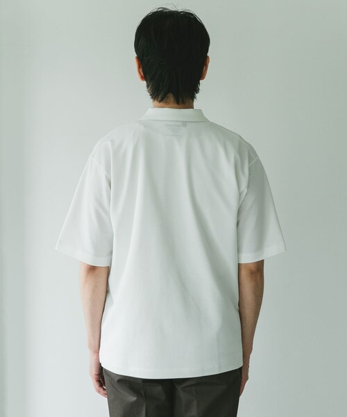 URBAN RESEARCH DOORS（アーバンリサーチドアーズ）の「『XLサイズ/WEB限定』『吸水速乾/接触冷感/イージーケア』クイックドライ 鹿の子 ポロシャツ（ポロシャツ・メンズ・BLUE GRAY/WHITE/BLACK・M/L/XL）」の22枚目の写真