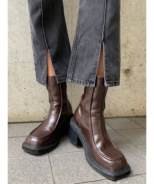 EMODA（エモダ）の「ラインショートブーツ（ブーツ・レディース・アイボリー/ブラウン/ブラック・M/S/L）」の20枚目の写真