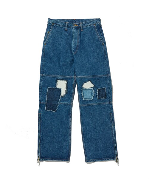 ADAM ET ROPE'（アダムエロペ）の「【KYOU/キョウ】LUMBERJACK Patchwork by 80s Reproduced Denim（デニムパンツ・メンズ・スミクロ/ブルー系・1/2）」の21枚目の写真