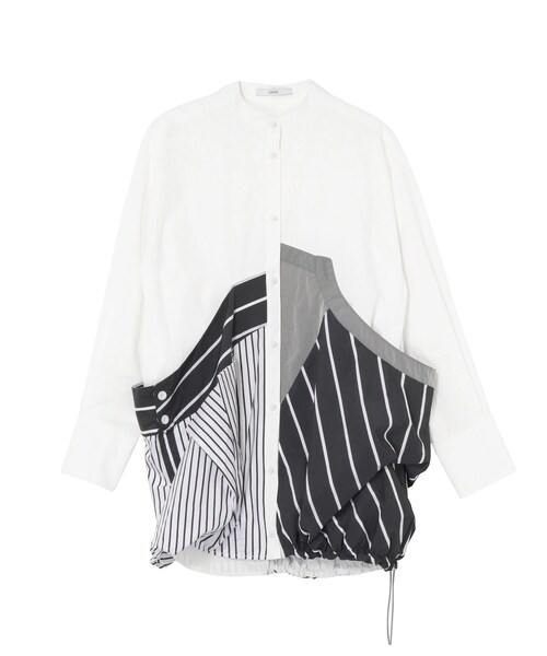 UN3D.(アンスリード)の「DECONSTRUCTION DOCKING SHIRT(シャツ/ブラウス・レディース・ホワイト/ブラック/ネイビー/ミックス・36/38)」の13枚目の写真