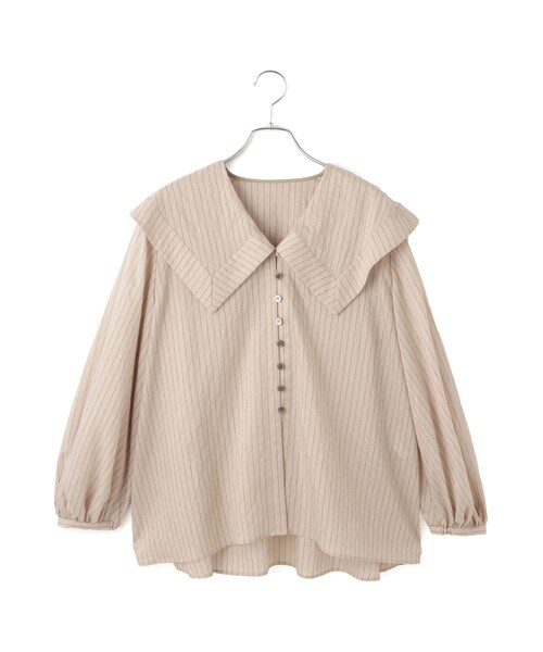 ADAM ET ROPE'(アダムエロペ)の「ワイドカラーブラウス(シャツ/ブラウス・レディース・ホワイト系/ベージュ系・F)」の14枚目の写真