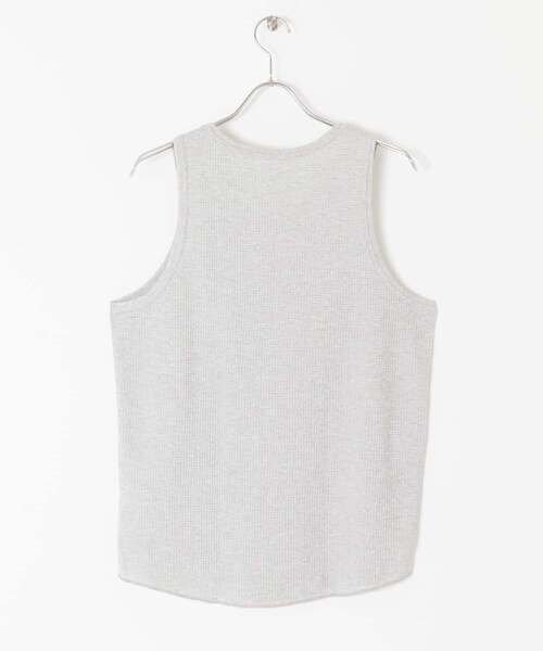 URBAN RESEARCH Sonny Label（アーバンリサーチサニーレーベル）の「『別注』JEMORGAN×Sonny Label　ワッフルラウンドタンクトップ（タンクトップ・メンズ・ナチュラル/ホワイト/杢グレー/ブラック・M/L/XL）」の19枚目の写真