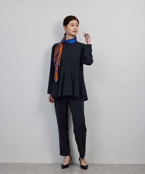 ROPE'（ロペ）の「トリアセダブルクロス テーパードパンツ/イージーケア・25AW（その他パンツ・レディース・ネイビー・36/38/40）」の10枚目の写真