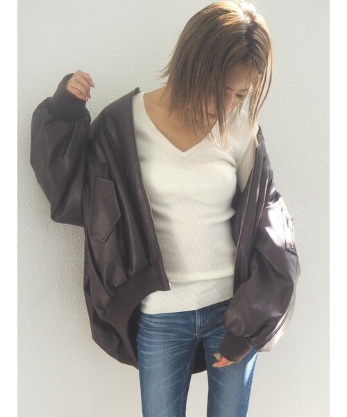 フェイクレザーBIG MA-1