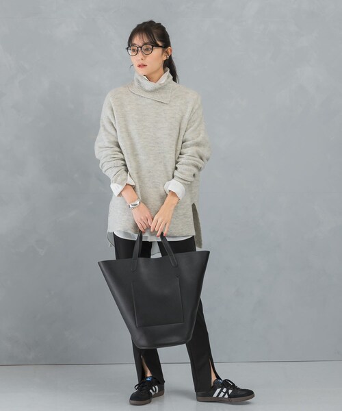 URBAN RESEARCH ROSSO（アーバンリサーチロッソ）の「スリットタートルネックニット（ニット/セーター・レディース・L.GRAY/L.BEIGE/MIX PINK・FREE）」の12枚目の写真