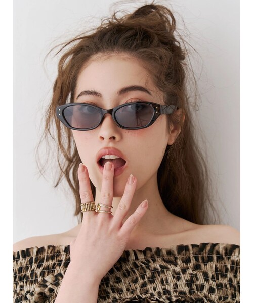 EVRIS（エヴリス）の「OVAL FRAME サングラス（サングラス・レディース・ブラック/ブラウン・F）」の16枚目の写真