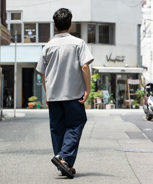 URBAN RESEARCH ROSSO（アーバンリサーチロッソ）の「『WEB限定』『セットアップ対応』パナマ風スキッパーシャツ（シャツ/ブラウス・メンズ・MOCHA/ICE GRAY/NAVY/BLACK・M/L）」の21枚目の写真