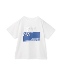 Jayro（ジャイロ）の「箔プリントロゴTシャツ（Tシャツ/カットソー・レディース）」