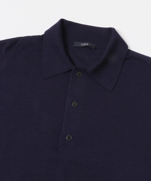 URBAN RESEARCH（アーバンリサーチ）の「YLEVE　W/S CASHMERE  KNIT POLO（ニット/セーター・メンズ・020 GREY/120 NAVY/100 RED・4）」の11枚目の写真