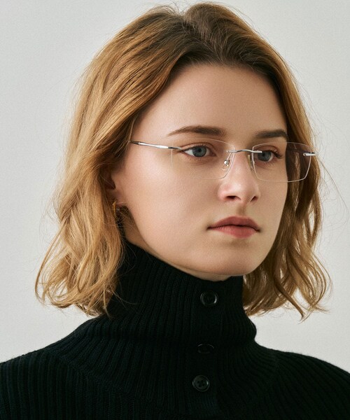 SENSE OF PLACE by URBAN RESEARCH（センスオブプレイスバイアーバンリサーチ）の「NUEF　nuef0142（メガネ・レディース・GOLD/SILVER・One）」の4枚目の写真