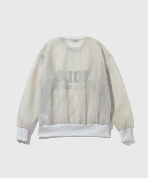 ADAM ET ROPE'（アダムエロペ）の「【TOLQ/トルク】Skeleton Sweat Shirt（スウェット・メンズ・ライトグレー・2/3）」の10枚目の写真