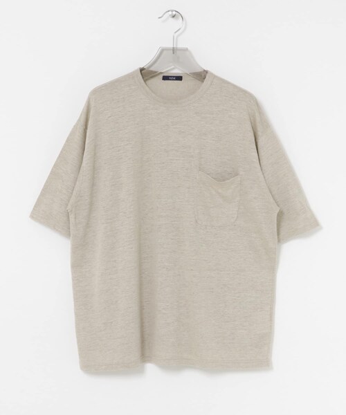 URBAN RESEARCH(アーバンリサーチ)の「『別注』YLEVE×URBAN RESEARCH LINEN POCKET T-SHIRTS(Tシャツ/カットソー・メンズ・BRIC/CHARCOAL/ECRU・4/5)」の9枚目の写真