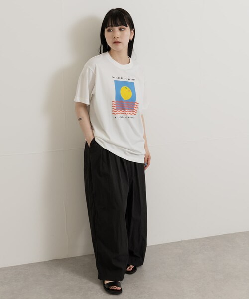 THE GOODLAND MARKET（ザグッドランドマーケット）の「ザ グッドランド マーケット　ORANGE SUNSHINE（Tシャツ/カットソー・メンズ・WHITE/PURPLE・S/M/L）」の8枚目の写真