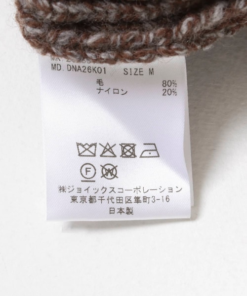URBAN RESEARCH（アーバンリサーチ）の「The DUFFER N NEPHEWS　KNITTED ZIP UP HOODIE（テーラードジャケット・メンズ・BLACK/BROWN・M）」の15枚目の写真