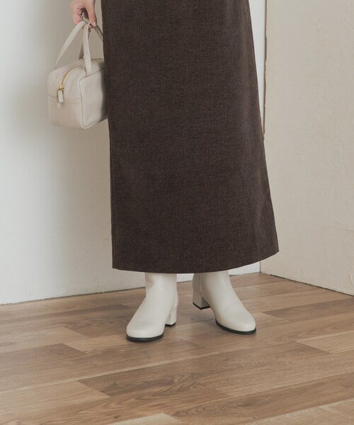 URBAN RESEARCH DOORS（アーバンリサーチドアーズ）の「チャンキーヒールブーツ（ブーツ・レディース・IVORY/BLACK・36/37/38）」の10枚目の写真