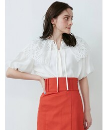 LAGUNAMOON | リーフレースケープブラウス(シャツ/ブラウス)