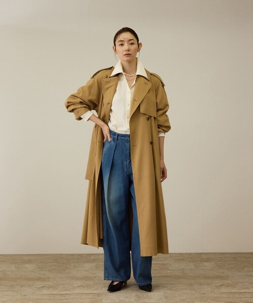 ROPE'（ロペ）の「ファンクションオーバーシャツ（シャツ/ブラウス・レディース・ホワイト/オレンジ・F）」の8枚目の写真