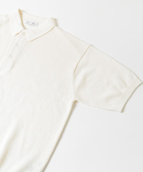 URBAN RESEARCH（アーバンリサーチ）の「ウール ワシ ニットポロ（ポロシャツ・メンズ・OFF WHITE/NAVY・M/L）」の7枚目の写真