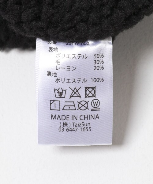 THE GOODLAND MARKET（ザグッドランドマーケット）の「TONY　Flannel Boa Jkt（ブルゾン・メンズ・BLK/GRY・L/XL）」の14枚目の写真