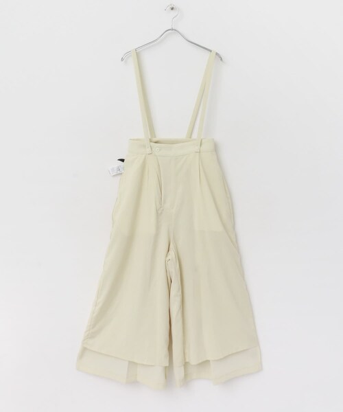 URBAN RESEARCH ROSSO（アーバンリサーチロッソ）の「サス付きタックワイドパンツ（その他パンツ・レディース・white/black・36/38）」の15枚目の写真