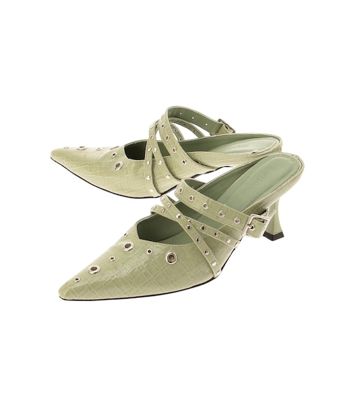 jouetie（ジュエティ）の「ハトメポインテッドパンプス（その他シューズ・レディース・ブラック/グリーン・M/L）」の4枚目の写真