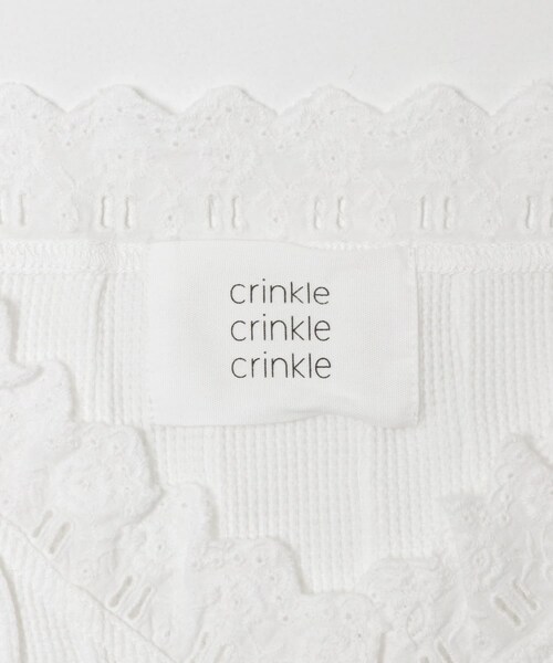 URBAN RESEARCH（アーバンリサーチ）の「crinkle crinkle crinkle　WAFFLE FRILL VEST（ベスト・レディース・WHITE/BLACK・Free）」の15枚目の写真