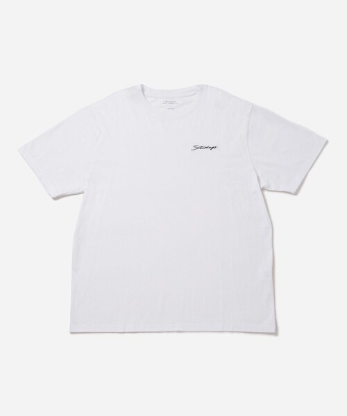 Saturdays NYC（サタデーズ ニューヨークシティ ）の「Script Emb SS Tee（Tシャツ/カットソー・レディース・ブラック/ブラック系/ホワイト/ピンク・L/M/S/XL/XS/XXL）」の13枚目の写真