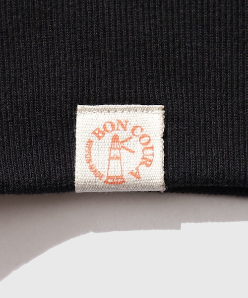 ADAM ET ROPE'(アダムエロペ)の「【BONCOURA/ボンクラ】半袖両Vスエット(スウェット・メンズ・ブラック/キナリ・40/42)」の11枚目の写真