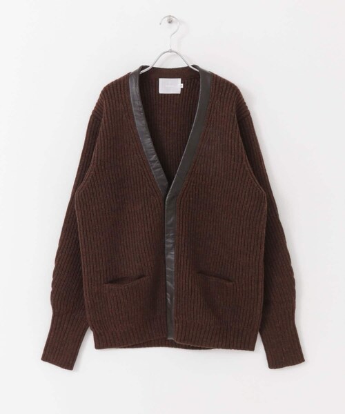 URBAN RESEARCH(アーバンリサーチ)の「COSEI 5G両畦 CARDIGAN(カーディガン/ボレロ・メンズ・BLACK/BROWN・2/3)」の19枚目の写真