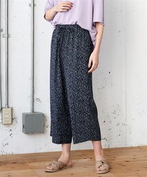 nissen | 大きいサイズレーヨン１００％うすカル柔らかクロップド丈パンツ（ゆったりヒップ）(パンツ)