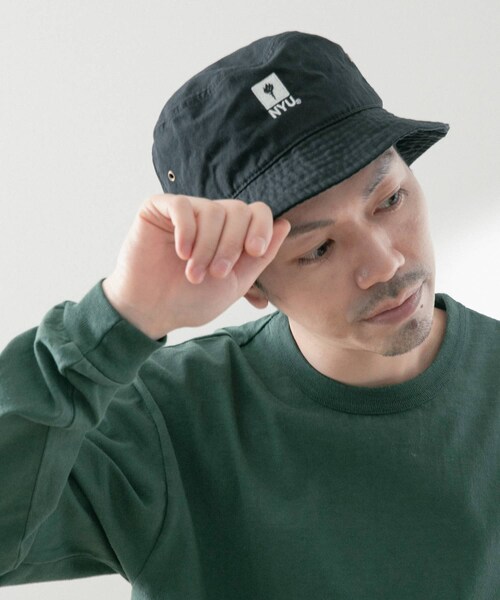 ITEMS URBANRESEARCH（アイテムズ アーバンリサーチ）の「カレッジロゴ刺繍 ハット（ハット・メンズ・BLK/BEG/NVY・FREE/Free）」の6枚目の写真