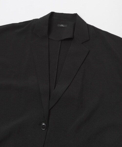 ITEMS URBANRESEARCH(アイテムズ アーバンリサーチ)の「SMOOTH LINEN TOUCH 半袖ジャケット(テーラードジャケット・レディース・OFF/BLK・Free)」の4枚目の写真