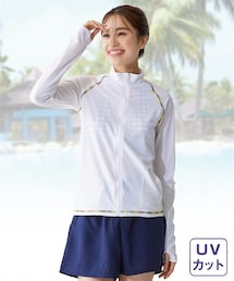 nissen | スタンドカラーラッシュガード（指穴付）(ラッシュガード)