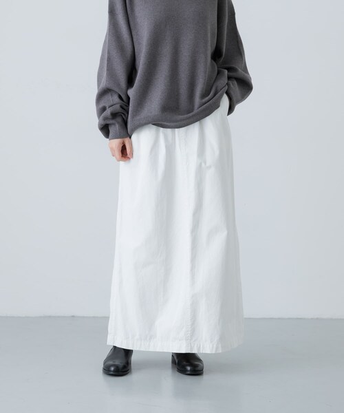 かぐれ（カグレ）の「『2サイズ展開』コットンストレートスカート（スカート・レディース・OFF/BLACK・0/1）」の18枚目の写真