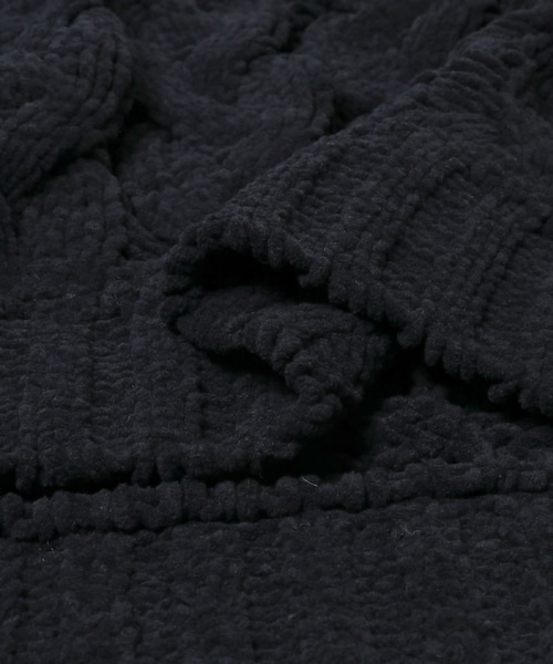 EKAL（エカル）の「ケーブルモールニットプルオーバー（ニット/セーター・レディース・L.ブルー/L.グレー/ブラック・One）」の14枚目の写真