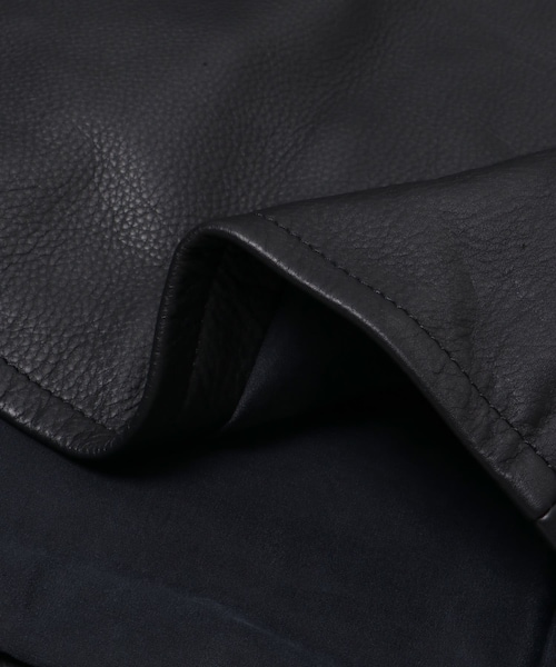 URBAN RESEARCH（アーバンリサーチ）の「A PRESSE　Leather Sports Jacket（ライダースジャケット・メンズ・Black・2/3/4）」の9枚目の写真