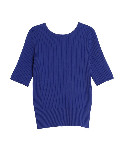 ELENDEEK（エレンディーク）の「BACK OPEN HALF SLEEVE KT（ニット